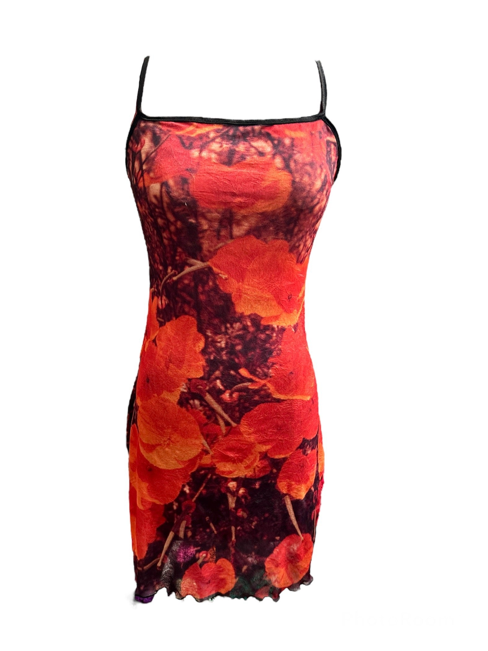 90s Superbloom Digital Print California Poppy Mesh Mini Dress Pinkie's World 90s Superbloom Digital Print California Poppy Mesh Mini Dress Pinkie's World