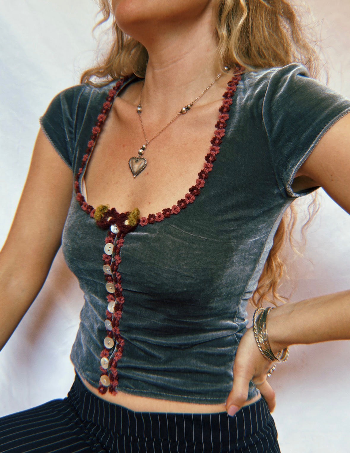 Button Corselette Top
