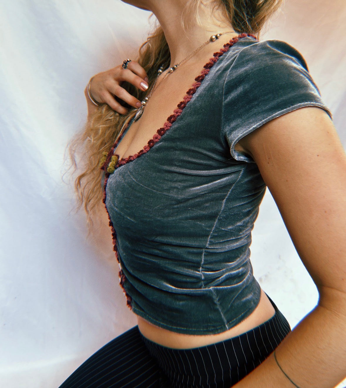 Button Corselette Top