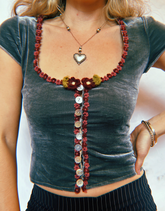 Button Corselette Top