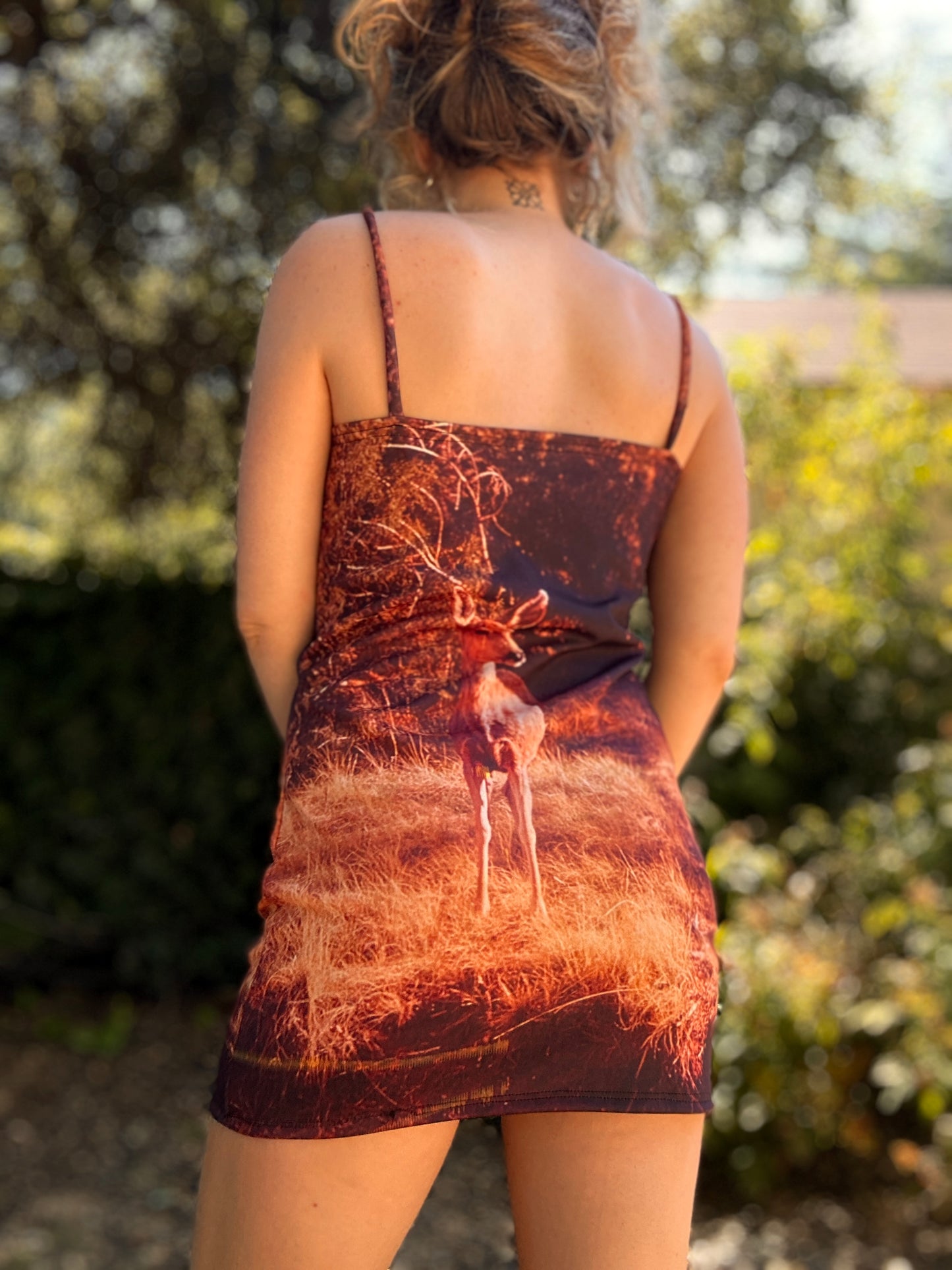 Outside All Over Print Mini Dress