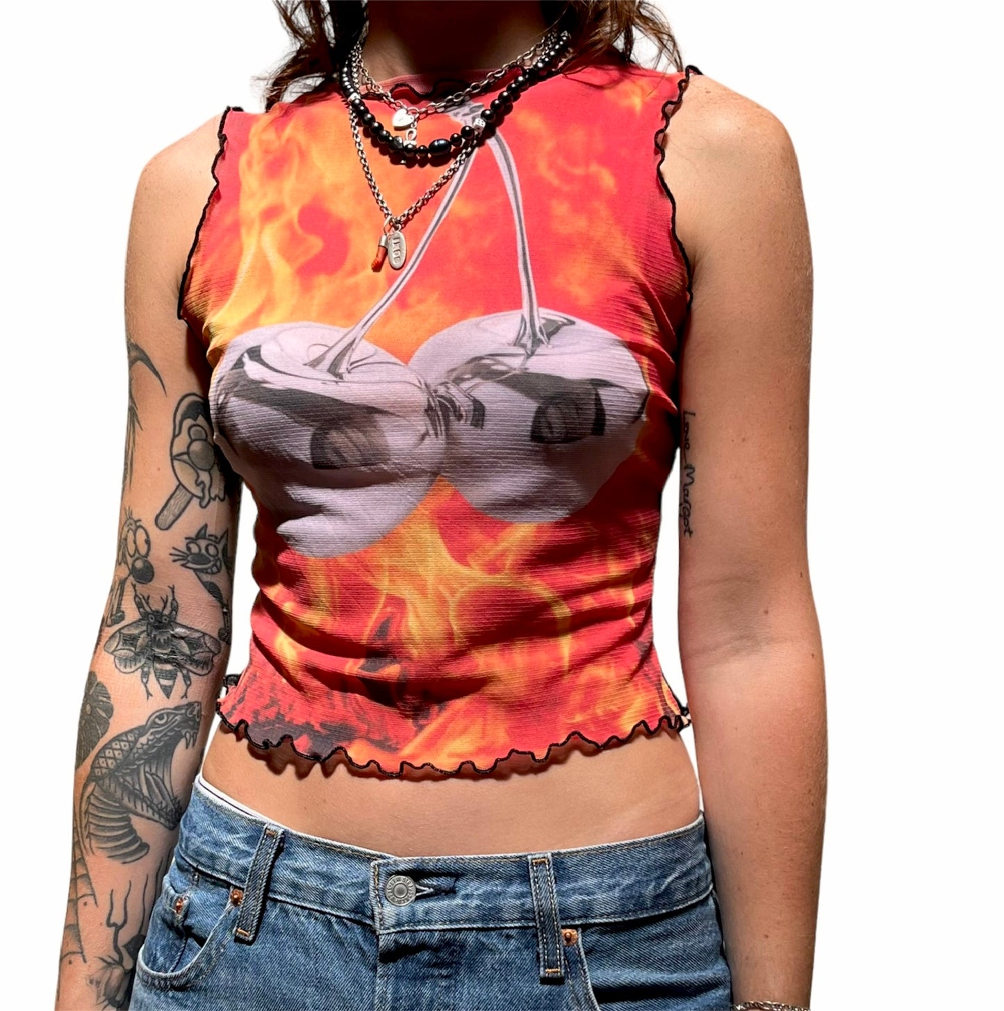 Chrome Cherry Tank Top